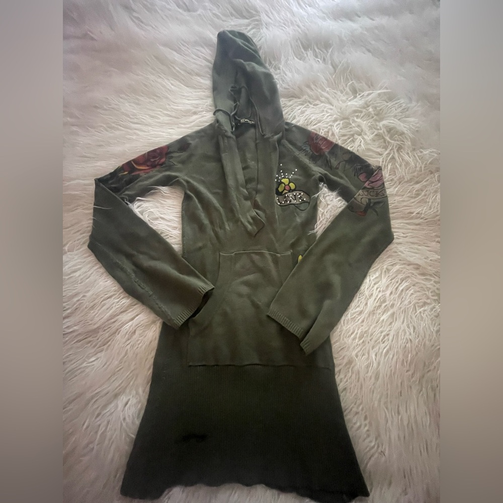 Embroidered Jacket With Love Patch - image 3